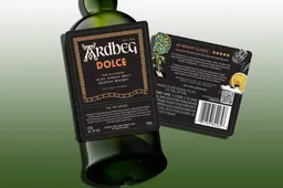 Ardbeg Dolce whisky label