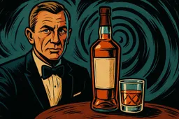 james bond en The Macallan whisky