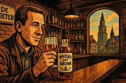 Whisky Oet Grunn in café De Toeter in Groningen
