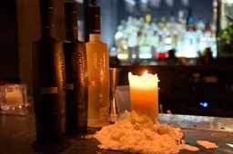 Octomore 16 whisky series by candlelight