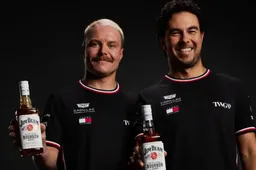 Bottas en Perez Jim Beam Bourbon