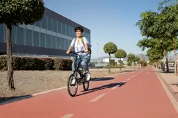 young-woman-using-her-folding-bike