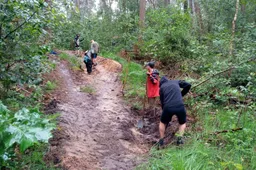 werken aan de mtb trails