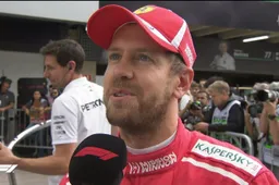 Vettel reageert op weegschaal-incident: 'Ze moeten ons niet naar binnen roepen'