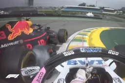 Verstappen wordt vanaf P1 gelanceerd door achterblijver Ocon: 'Idiot!'