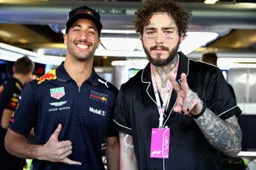 Afscheid Ricciardo bij Red Bull: Een nieuwe helm en Post Malone op bezoek