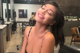 Hamilton in Barcelona vergezelt door Nederlands model Cindy Kimberly