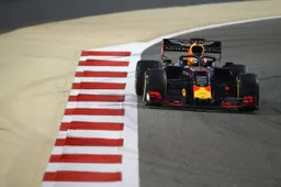 Verstappen dinsdag in actie voor Red Bull Racing tijdens in-season test Bahrein
