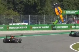 Gasly dankt Halo, Hamilton en Leclerc willen grindbakken terug na crash F3-coureur Peroni