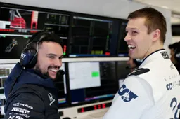 Kvyat na P4: 'Dat podium was natuurlijk erg dichtbij'