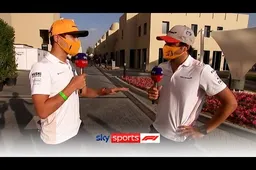 Video | Norris en Sainz nemen uitzending Sky Sports over: 'Doen het weer als we genoeg geld krijgen'