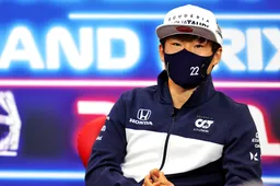 Tsunoda verrast dat hij mag blijven bij AlphaTauri: 'Ik kon mezelf niet verbeteren'