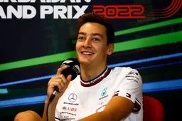 Russell houdt voet bij stuk na touché met Pérez in Frankrijk: 'De regels zijn duidelijk'