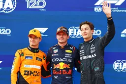 Russell bedankt Verstappen en Norris: 'Lando was op zaterdagavond al boos tijdens padel'