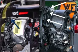 De remtrommels van McLaren die helpen bij extreem goed bandenmanagement, Red Bull hoopt af te kijken