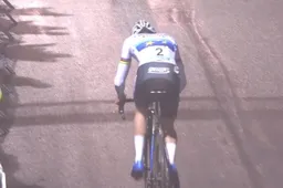 Van der Poel niet boos op steward: 'Kan hem ook niks kwalijk nemen'