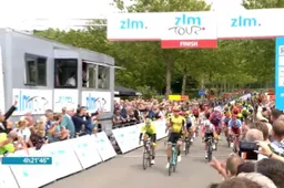 Zelfs valpartij weerhoudt Groenewegen niet van eerste ritwinst in ZLM Tour