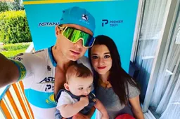 Lutsenko heer en meester in eerste rit virtuele Giro; Viviani tweede