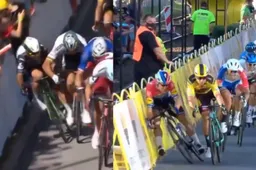 Video toont verschil tussen bijna identieke crashes Cavendish en Jakobsen