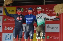 Philipsen en Ackermann prijzen Quick-Step na podiumplek in Brugge-De Panne