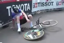 Nachtmerrie voor Cavagna: Fransman ruikt aan zege, maar valt in laatste meters