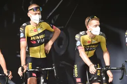 Zeeman en Gesink balen van valpartij, Roglic reed etappe uit op fiets van Vingegaard