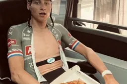 Ganna knipoogt naar Van der Poel: 'Dan moet je uit de race gezet worden'