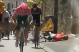 🎥 Quintana maakt in eerste koers sinds val opnieuw kennis met het asfalt, ditmaal met zijn hoofd