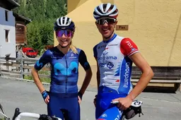 Bijzondere hereniging Van Vleuten en klimtalent Thompson: 'Hij kwam als enige opdagen'