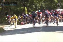 🎥 Van Emden breekt sleutelbeen bij grote crash met veel Jumbo's in Hamburg, Van Aert ontwijkt net