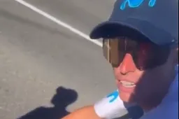 🎥 Enric Mas confronteert supporter die hem 'idioot' noemt: 'Ben je ooit in je domme gezicht geslagen?'