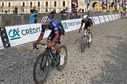 Van der Poel moet het na val in voorfinale afleggen tegen Cancellara-telg Froidevaux in Serenissima Gravel