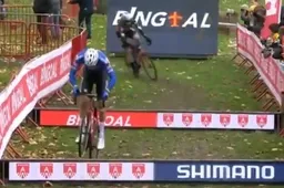 Balkjes WK-parcours Hoogerheide verplaatst door modder: 'Voordeel Van der Poel ten opzichte van Van Aert'