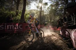 Van Aert kan glimlach niet onderdrukken na Van der Poel-voorzet: 'Ik was al aan het wachten op de vraag'