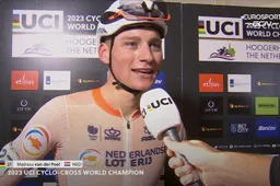 Van der Poel had 'nul stress' richting epische slotronde op WK: 'Vond de balken te voorspelbaar'