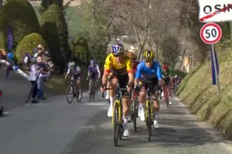 🎥 Wegwerpgebaar Alaphilippe nadat Van Aert tegen zijn zin de koers doet ontploffen