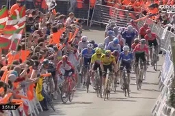 Vingegaard rondt perfect voorbereidend werk Valter af op bizar steile aankomst in het Baskenland