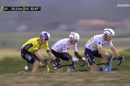 Afgevinkt! Debutant Wout van Aert entertaint, heerst en wint Kuurne-Brussel-Kuurne in sprint van drie