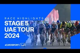 🎥 Samenvatting etappe 5 UAE Tour 2024: Merlier loopt derde ritzege mis, Kooij de gevierde man