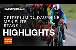 🎥 Samenvatting etappe 1 Critérium du Dauphiné 2024: Na twee maanden zonder koers kan Pedersen meteen weer winnen