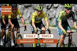 🎥 Samenvatting etappe 8 Criterium du Dauphiné: Knotsgek einde, verrassende podiumklanten!