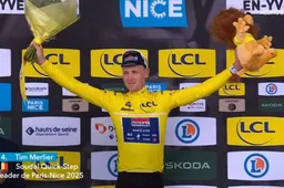 Bijna geen sprint in openingsrit Parijs-Nice, dankzij Visma | Lease a Bike: 'Werd erg nerveus', aldus winnaar Merlier