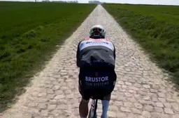 📷: Van der Poel vliegt over de kasseien en lijkt klaar voor zondag, maar Pogacar verbetert snelste tijd op Mons-en-Pévèle