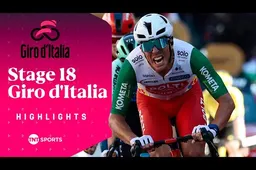 🎥 Samenvatting etappe 18 Giro d'Italia 2025: Denz legt medevluchters in de luren in snelle aanvallersrit
