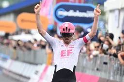 Asgreen dankt EF Eduction-EasyPost op blote knieën, ploegleider: 'Zag avond van tevoren al dat hij een kans wilde'