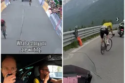 🎥 'Wat een verhaal schrijf je hier'; schitterende beelden vanuit Visma-ploegwagen, inclusief kapotgereden Van Aert