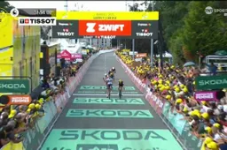 Vroeg juichende Le Court houdt Vollering net af in Tour: Vos verliest geel, Pieterse op achterstand