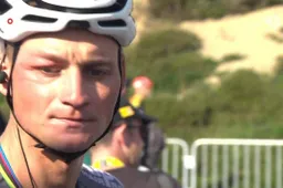 📸 Van der Poel kwam met door wespensteek opgezwollen gezicht over de meet in eerste bergrit Tour de France