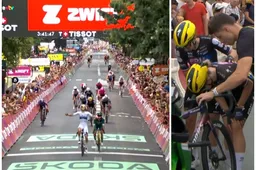 Wiebes wint, maar valpartij van onder meer Vollering en Pieterse ontsiert finale etappe 3 Tour de France Femmes