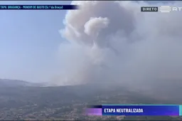 Een gekkere neutralisatie krijg je niet: Ronde van Portugal stilgelegd door gigantische bosbrand